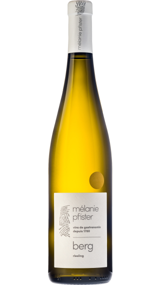 Bottle of Melanie Pfister Berg Riesling 2023 wine 750 ml