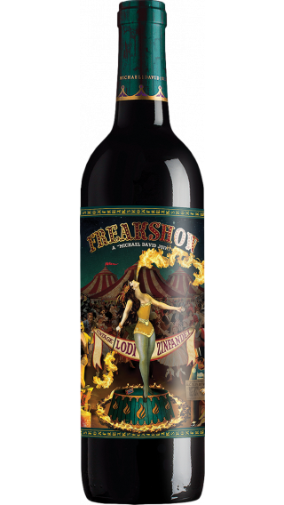 Bottle of Michael David Winery Freakshow Zinfandel 2018 wine 750 ml