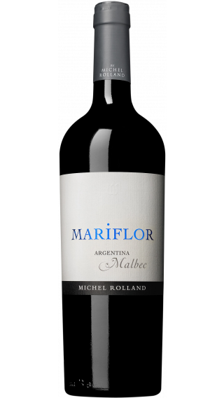Bottle of Michel Rolland Mariflor Malbec 2015 wine 750 ml