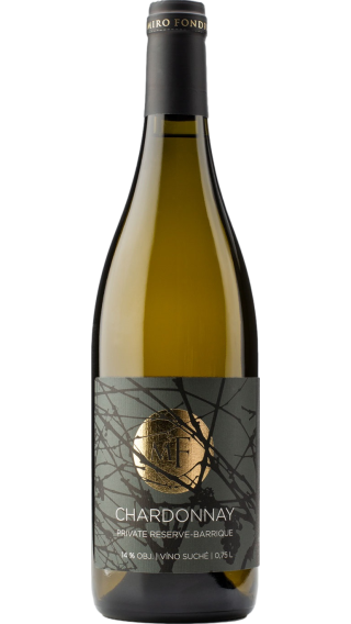 Bottle of Miro Fondrk Chardonnay Private Reserve 2021 wine 750 ml