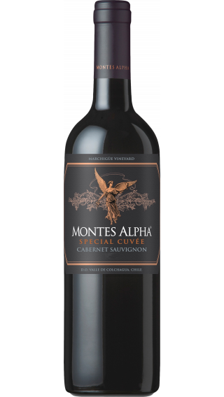 Bottle of Montes Alpha Special Cuvee Cabernet Sauvignon 2020 wine 750 ml