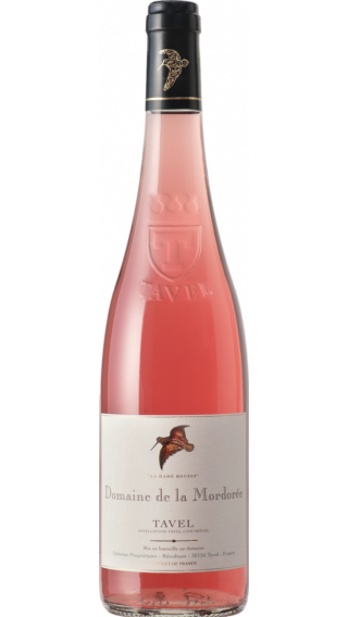 Bottle of Mordoree Tavel Rose La Dame Rousse 2021 wine 750 ml