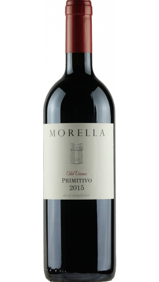 Bottle of Morella Old Vines Primitivo 2015 wine 750 ml