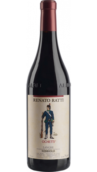 Bottle of Renato Ratti Langhe Nebbiolo Ochetti 2019 wine 750 ml