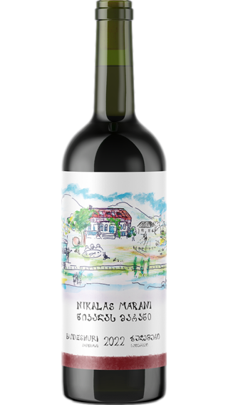 Bottle of Nikalas Marani Budeshuri 2022 wine 750 ml