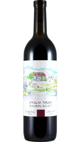 Bottle of Nikalas Marani Saperavi 2021 wine 750 ml