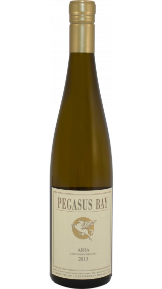 Bottle of Pegasus Bay Aria Late Picked Riesling 2013 wine 750 ml