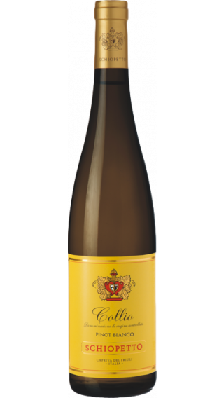 Bottle of Schiopetto Collio Pinot Bianco 2017 wine 750 ml