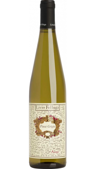 Bottle of Livio Felluga Pinot Grigio 2018 wine 750 ml