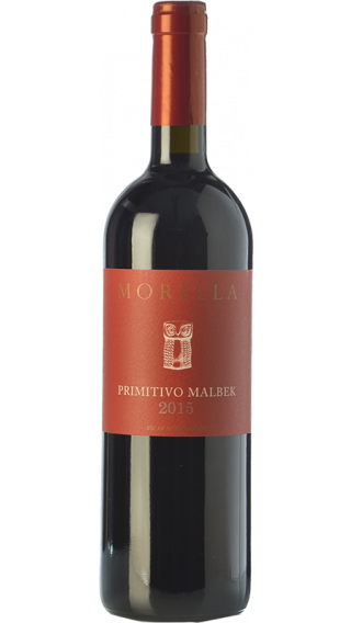 Bottle of Morella Primitivo Malbek 2016 wine 750 ml
