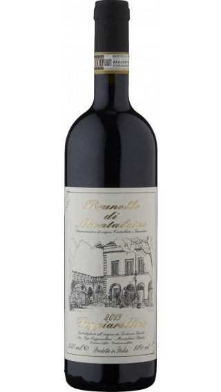 Bottle of Poggiarellino Brunello di Montalcino 2014 wine 750 ml