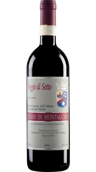 Bottle of Poggio di Sotto Rosso di Montalcino 2020 wine 750 ml