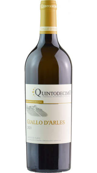 Bottle of Quintodecimo Giallo d'Arles Greco di Tufo 2021 wine 750 ml