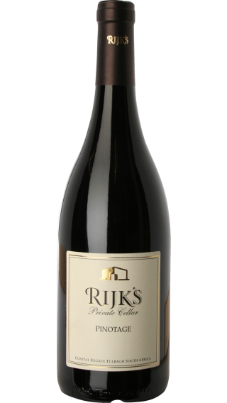 Bottle of Rijk's Private Cellar Pinotage 2017 wine 750 ml