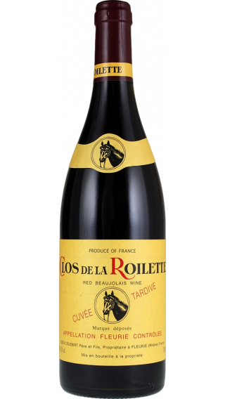Bottle of Clos de la Roilette Fleurie Cuvee Tardive 2020 wine 750 ml