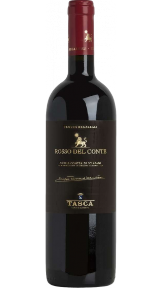 Bottle of Tasca d'Almerita Tenuta Regaleali Rosso Del Conte 2013 wine 750 ml