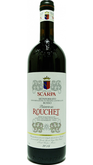 Bottle of Scarpa Briccorosa Rouchet Monferrato Rosso 2011 wine 750 ml