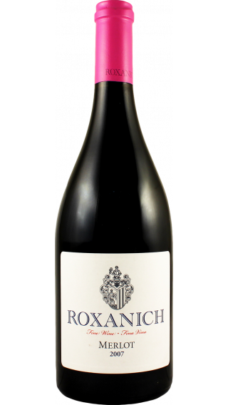 Bottle of Roxanich Merlot 2008 wine 750 ml