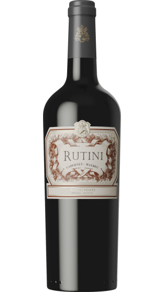 Bottle of Rutini Cabernet Malbec 2020 wine 750 ml