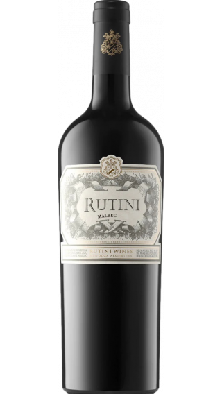 Bottle of Rutini Malbec 2019 wine 750 ml