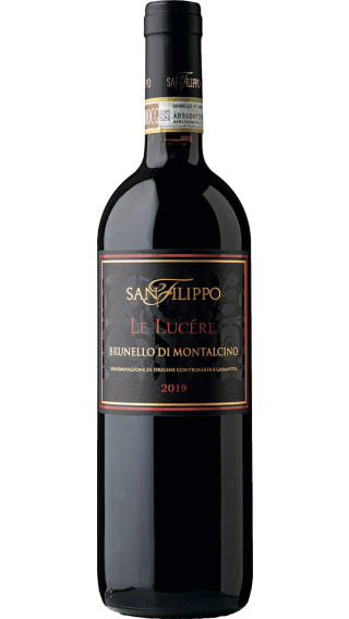 Bottle of San Filippo Le Lucere Brunello di Montalcino 2019 wine 750 ml