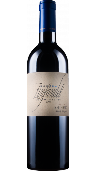 Bottle of Seghesio Sonoma Zinfandel 2017 wine 750 ml