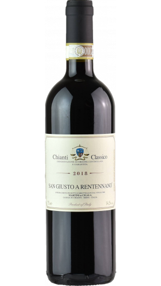 Bottle of San Giusto a Rentennano Chianti Classico 2018 wine 750 ml