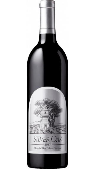 Bottle of Silver Oak Alexander Valley Cabernet Sauvignon 2017 wine 750 ml