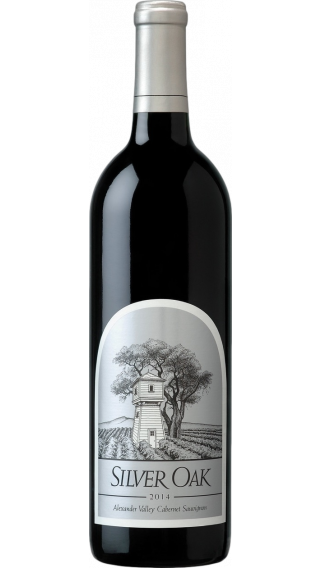 Bottle of Silver Oak Alexander Valley Cabernet Sauvignon 2014 wine 750 ml