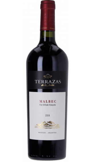 Bottle of Terrazas de los Andes Malbec 2018 wine 750 ml