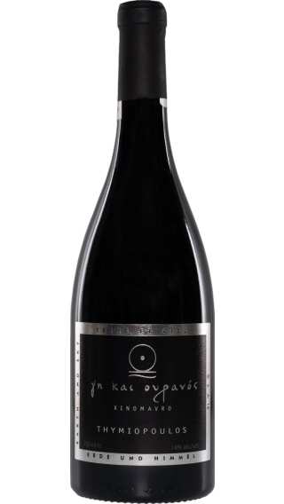 Bottle of Thymiopoulos Earth & Sky Xinomavro 2022 wine 750 ml