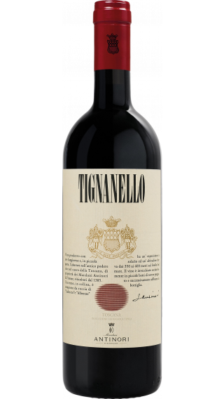 Bottle of Antinori Tignanello 2017 wine 750 ml