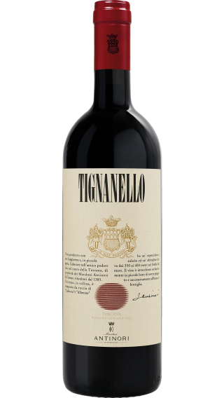 Bottle of Antinori Tignanello 2020 wine 750 ml