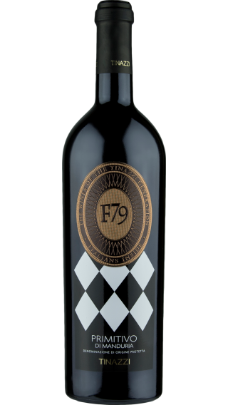 Bottle of Tinazzi Primitivo di Manduria F79 2022 wine 750 ml