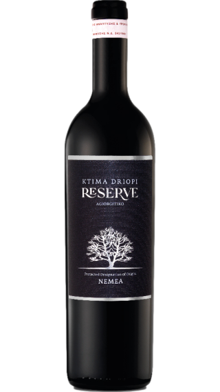Bottle of Tselepos Driopi Reserve 2021 wine 750 ml