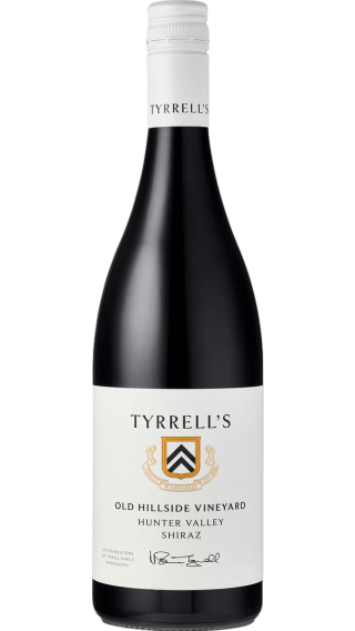 Bottle of Tyrrell's Old Hillside Shiraz 2018 wine 750 ml