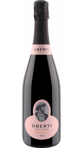 Bottle of Uberti Franciacorta Rose Francesco I wine 750 ml