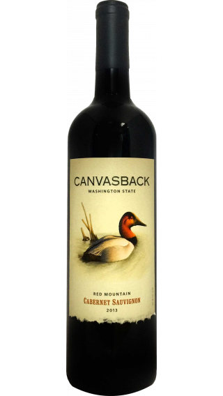 Bottle of Duckhorn Canvasback Cabernet Sauvignon 2013 wine 750 ml