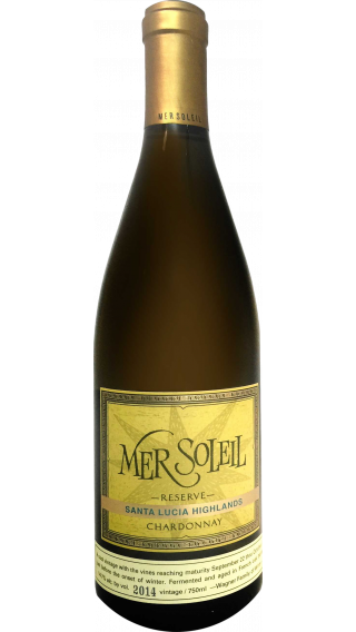 Bottle of Mer Soleil Reserve Chardonnay 2014 wine 750 ml