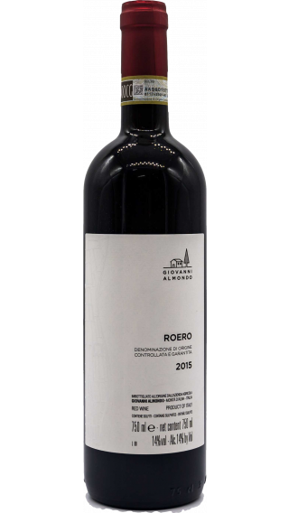 Bottle of Giovanni Almondo Roero 2015 wine 750 ml