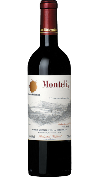 Bottle of Vina von Siebenthal Montelig 2014 wine 750 ml