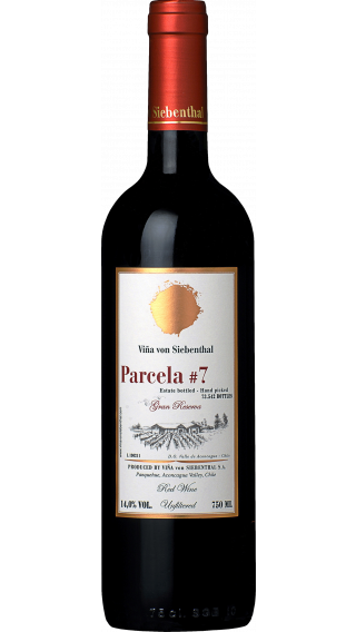 Bottle of Vina von Siebenthal Parcela 7 2019 wine 750 ml