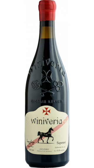 Bottle of Winiveria Saperavi 2019 wine 750 ml