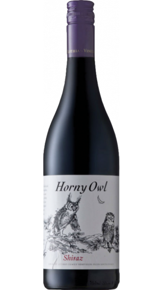 Bottle of Lothian Vineyards Horny Owl Shiraz 2017 wine 750 ml