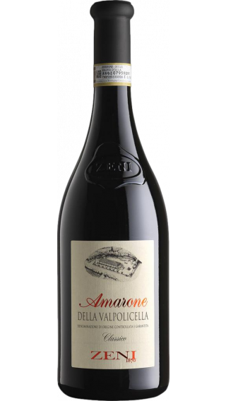 Bottle of Zeni Amarone della Valpolicella 2018 wine 750 ml