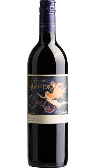 Bottle of Cycles Gladiator Zinfandel 2016 wine 750 ml