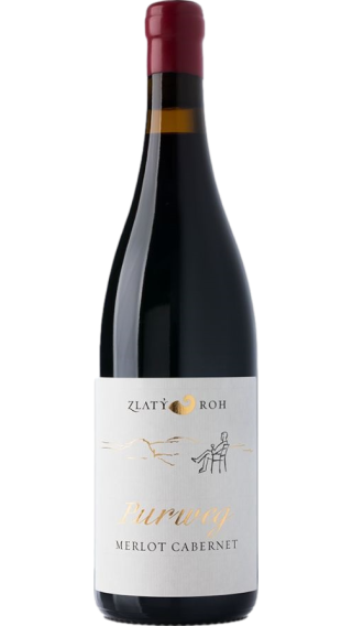 Bottle of Zlaty Roh Merlot Cabernet 2020 wine 750 ml