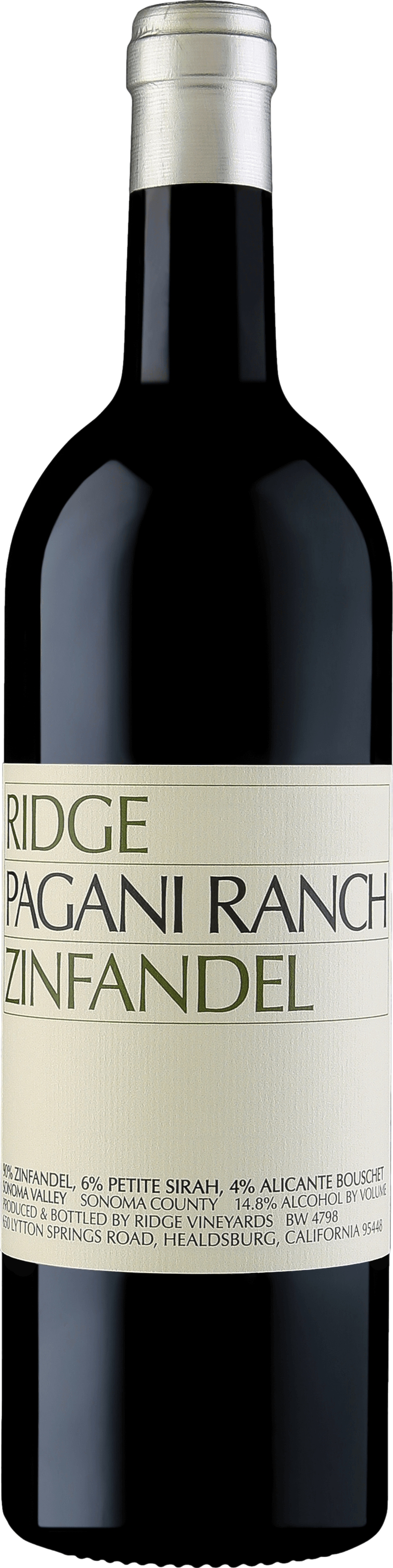 Ridge Pagani Ranch Zinfandel 2021