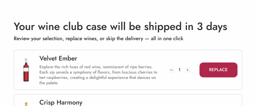 Vorschau auf Ihre kommende Wine Club-Lieferung